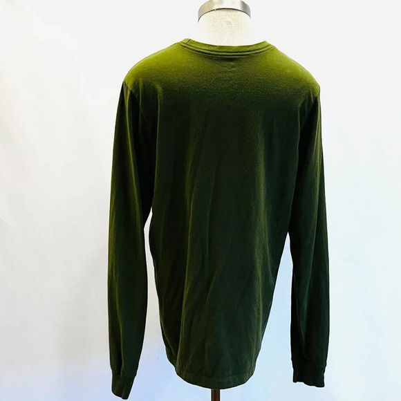 THE NIKE TEE Men Long Sleeve Pullover Dry -Fit Green Casual Shirt Size Medium - Picture 8 of 12